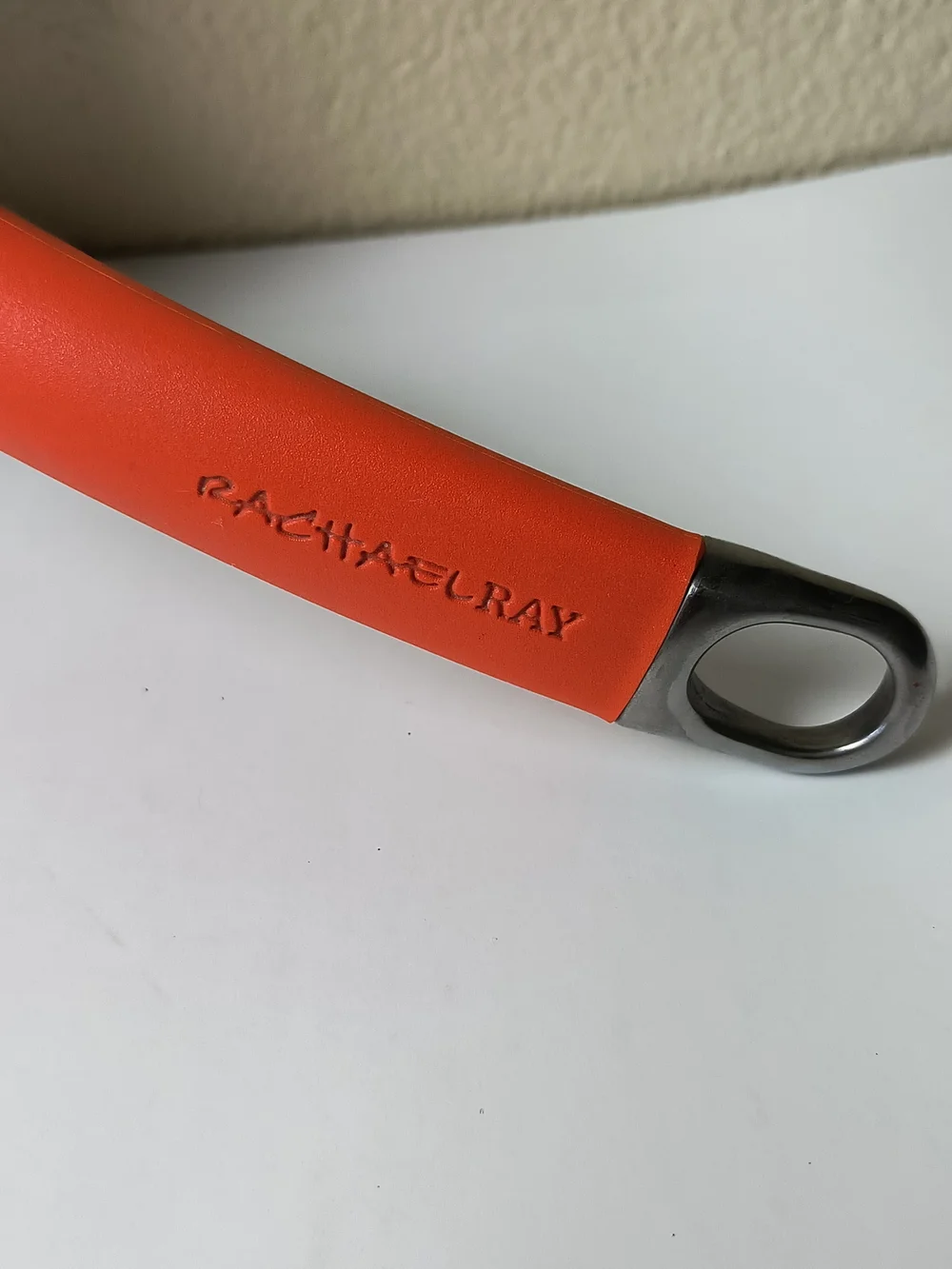 Rachael Ray 3QR/2.8L Black Sauté Pan with Orange Silicone Handle and Lid Grip